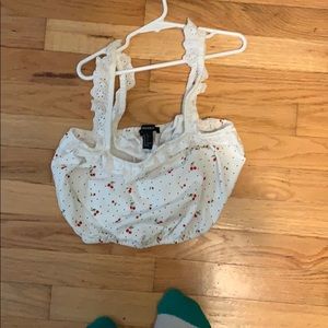 Crop top cherries from forever 21